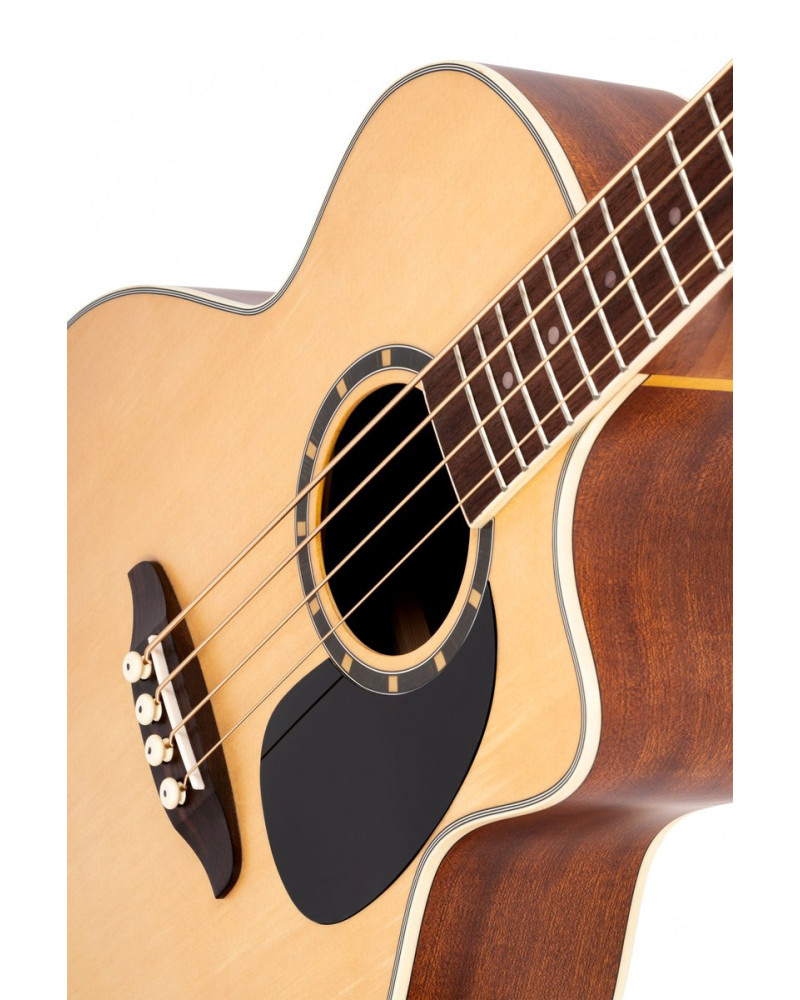 Ortega D7CE-4 Deep Series 7 Medium Scale Acoustic Bass 4 String - Spruce / Mahogany Natural