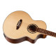 Ortega D7CE-4 Deep Series 7 Medium Scale Acoustic Bass 4 String - Spruce / Mahogany Natural
