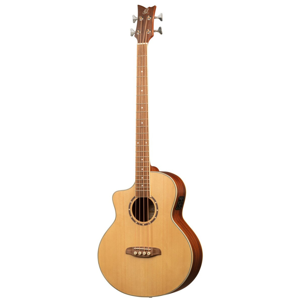 Ortega D7CE-4-L Deep Series Acoustic Bass 4-String Lefty - Medium Scale