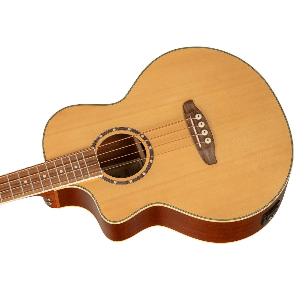 Ortega D7CE-4-L Deep Series Acoustic Bass 4-String Lefty - Medium Scale