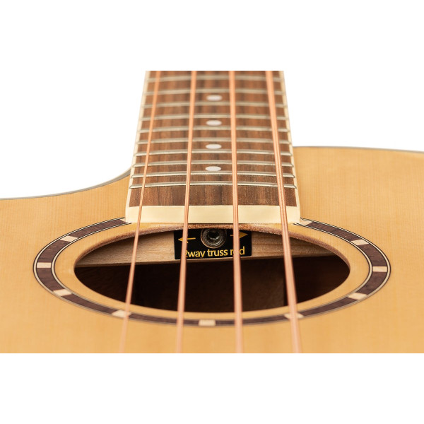 Ortega D7CE-4-L Deep Series Acoustic Bass 4-String Lefty - Medium Scale