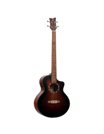Ortega D7CE-BFT-4 Deep Series 7 Medium Scale Acoustic Bass 4 String - Spruce / Mahogany Bourbon Fade