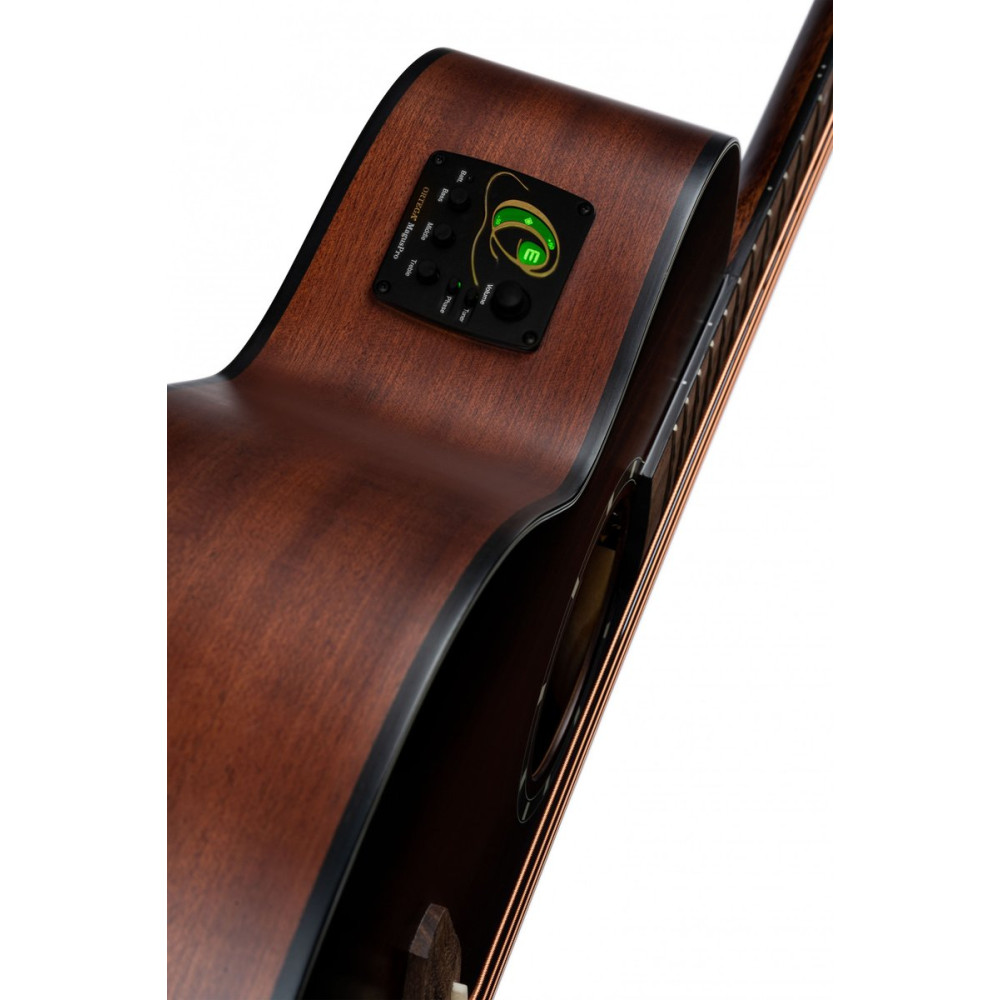 Ortega D7CE-BFT-4 Deep Series 7 Medium Scale Acoustic Bass 4 String - Spruce / Mahogany Bourbon Fade