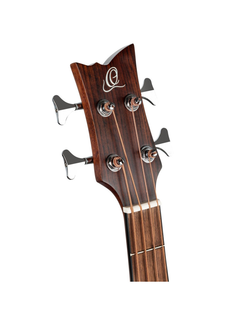 Ortega D7CE-BFT-4 Deep Series 7 Medium Scale Acoustic Bass 4 String - Spruce / Mahogany Bourbon Fade