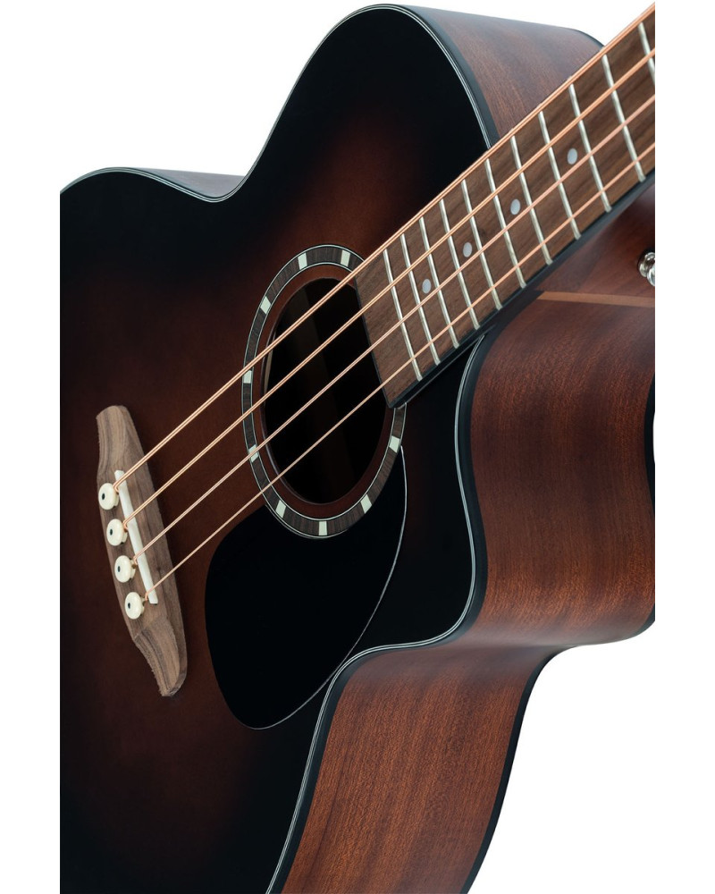 Ortega D7CE-BFT-4 Deep Series 7 Medium Scale Acoustic Bass 4 String - Spruce / Mahogany Bourbon Fade