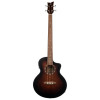 Ortega D7CE-BFT-4 Deep Series 7 Medium Scale Acoustic Bass 4 String - Spruce / Mahogany Bourbon Fade