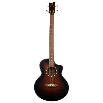 Ortega D7CE-BFT-4 Deep Series 7 Medium Scale Acoustic Bass 4 String - Spruce / Mahogany Bourbon Fade