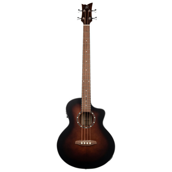 Ortega D7CE-BFT-4 Deep Series 7 Medium Scale Acoustic Bass 4 String - Spruce / Mahogany Bourbon Fade