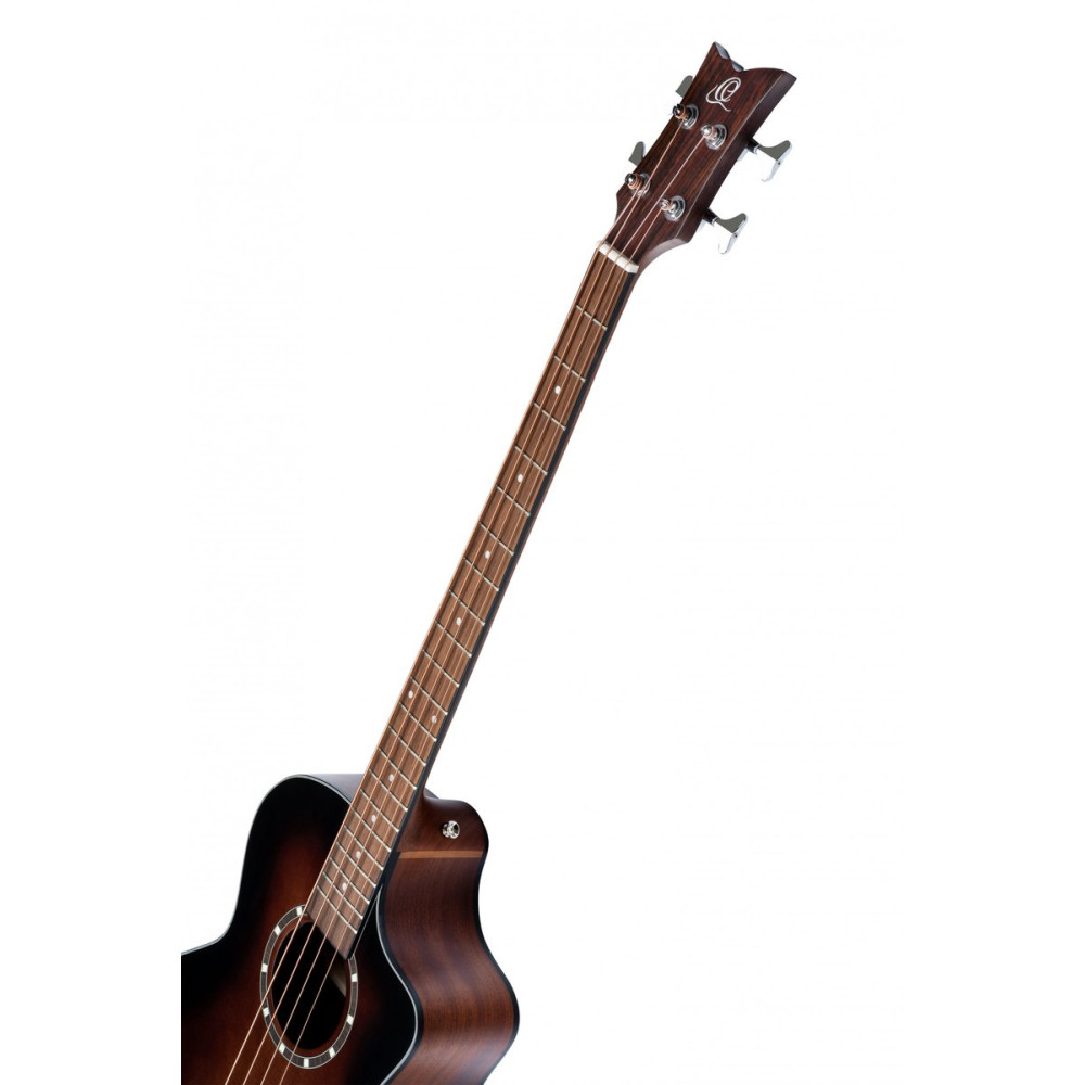 Ortega D7CE-BFT-4 Deep Series 7 Medium Scale Acoustic Bass 4 String - Spruce / Mahogany Bourbon Fade