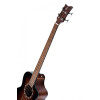 Ortega D7CE-BFT-4 Deep Series 7 Medium Scale Acoustic Bass 4 String - Spruce / Mahogany Bourbon Fade