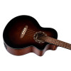 Ortega D7CE-BFT-4 Deep Series 7 Medium Scale Acoustic Bass 4 String - Spruce / Mahogany Bourbon Fade