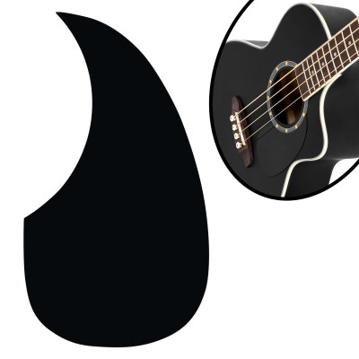 Ortega D7CE-SBK-4 Deep Series 7 Medium Scale Acoustic Bass 4 String - Spruce / Mahogany Satin Black
