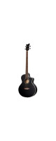 Ortega D7CE-SBK-4 Deep Series 7 Medium Scale Acoustic Bass 4 String - Spruce / Mahogany Satin Black
