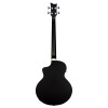 Ortega D7CE-SBK-4 Deep Series 7 Medium Scale Acoustic Bass 4 String - Spruce / Mahogany Satin Black
