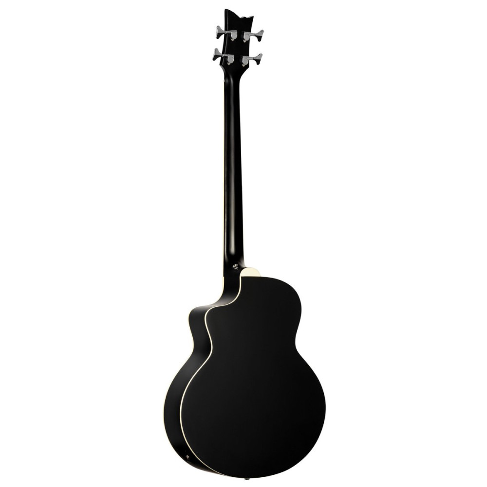 Ortega D7CE-SBK-4 Deep Series 7 Medium Scale Acoustic Bass 4 String - Spruce / Mahogany Satin Black