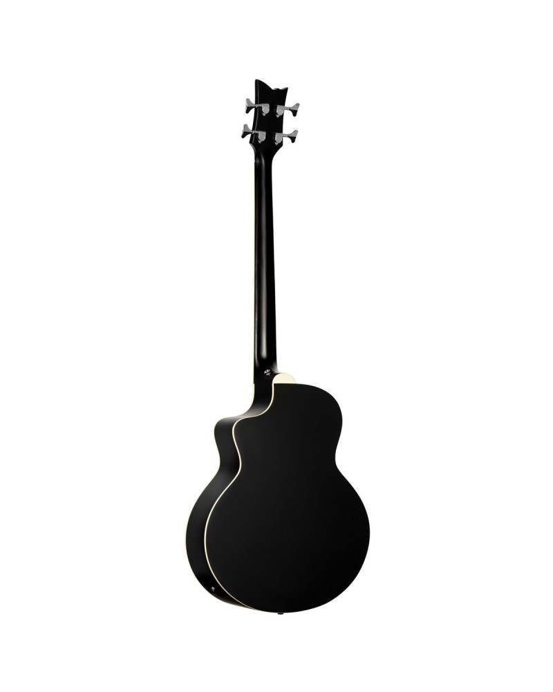 Ortega D7CE-SBK-4 Deep Series 7 Medium Scale Acoustic Bass 4 String - Spruce / Mahogany Satin Black