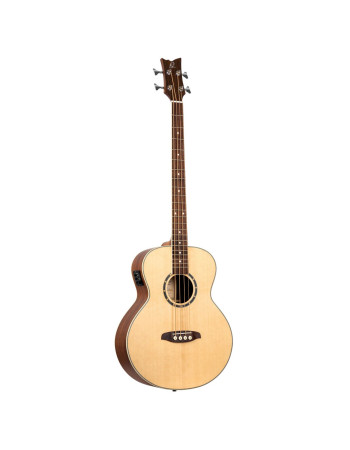 Ortega D7E-4 Deep Series 7 Medium Scale Acoustic Bass 4 String - Spruce / Mahogany Natural