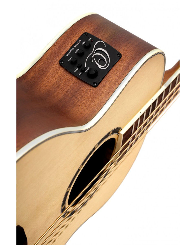 Ortega D7E-4 Deep Series 7 Medium Scale Acoustic Bass 4 String - Spruce / Mahogany Natural