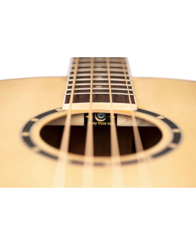 Ortega D7E-4 Deep Series 7 Medium Scale Acoustic Bass 4 String - Spruce / Mahogany Natural