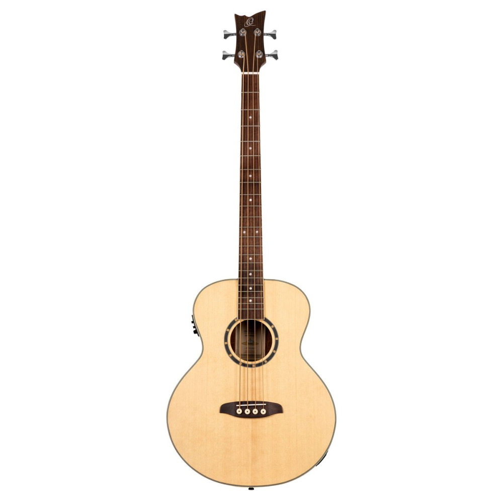 Ortega D7E-4 Deep Series 7 Medium Scale Acoustic Bass 4 String - Spruce / Mahogany Natural