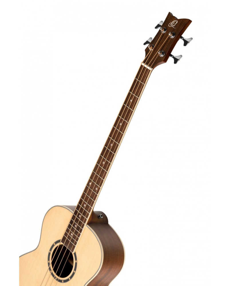 Ortega D7E-4 Deep Series 7 Medium Scale Acoustic Bass 4 String - Spruce / Mahogany Natural