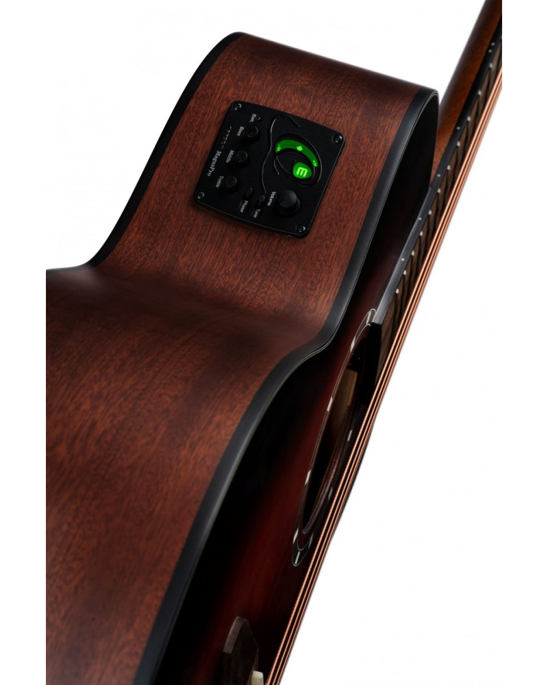 Ortega D7E-BFT-4 Deep Series 7 Medium Scale Acoustic Bass 4 String - Spruce / Mahogany Bourbon Fade