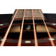 Ortega D7E-BFT-4 Deep Series 7 Medium Scale Acoustic Bass 4 String - Spruce / Mahogany Bourbon Fade