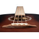 Ortega D7E-BFT-4 Deep Series 7 Medium Scale Acoustic Bass 4 String - Spruce / Mahogany Bourbon Fade