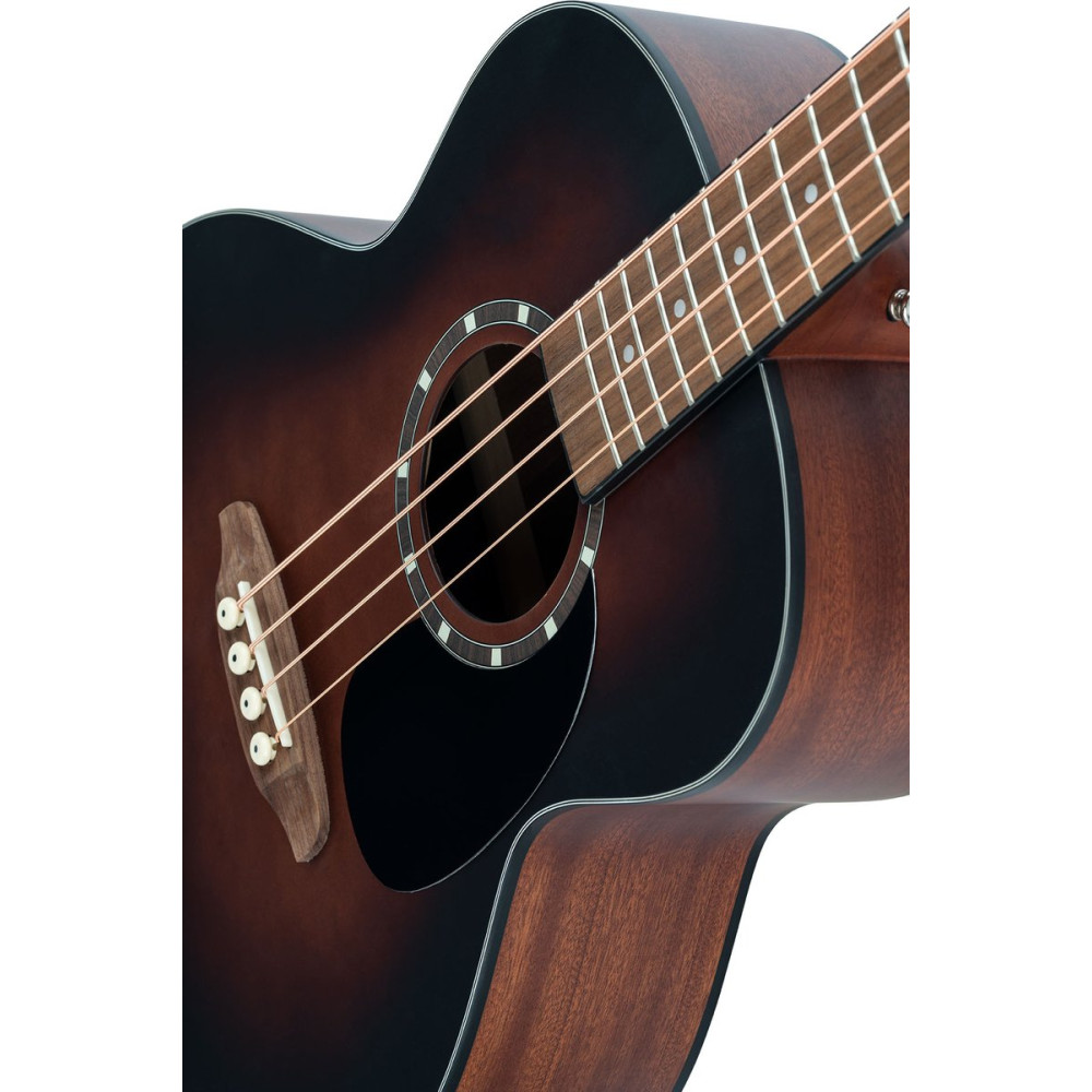 Ortega D7E-BFT-4 Deep Series 7 Medium Scale Acoustic Bass 4 String - Spruce / Mahogany Bourbon Fade