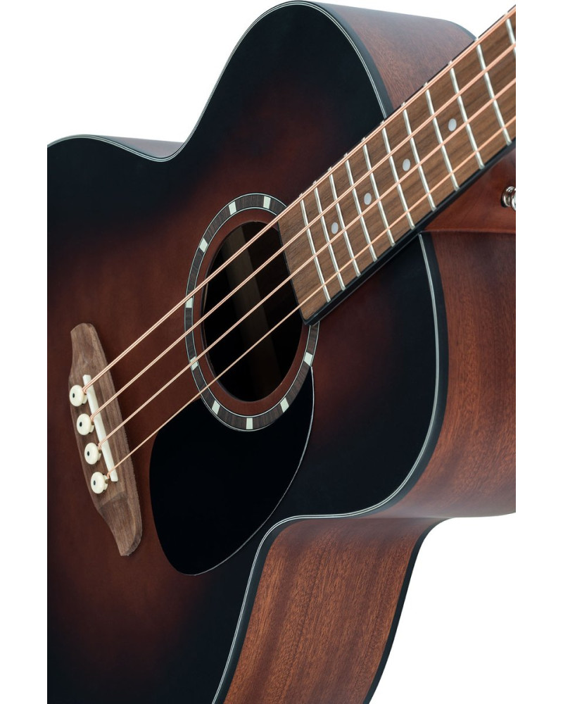 Ortega D7E-BFT-4 Deep Series 7 Medium Scale Acoustic Bass 4 String - Spruce / Mahogany Bourbon Fade