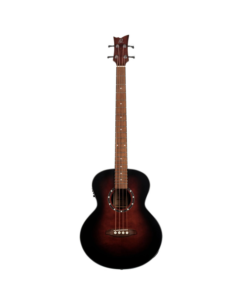 Ortega D7E-BFT-4 Deep Series 7 Medium Scale Acoustic Bass 4 String - Spruce / Mahogany Bourbon Fade