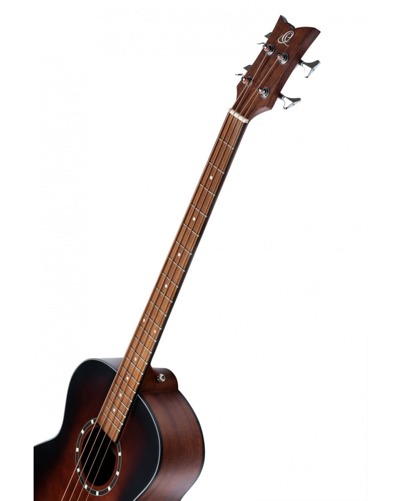 Ortega D7E-BFT-4 Deep Series 7 Medium Scale Acoustic Bass 4 String - Spruce / Mahogany Bourbon Fade