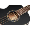 Ortega D7E-SBK-4 Deep Series 7 Medium Scale Acoustic Bass 4 String - Spruce / Mahogany Satin Black