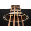 Ortega D7E-SBK-4 Deep Series 7 Medium Scale Acoustic Bass 4 String - Spruce / Mahogany Satin Black