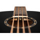 Ortega D7E-SBK-4 Deep Series 7 Medium Scale Acoustic Bass 4 String - Spruce / Mahogany Satin Black