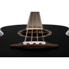 Ortega D7E-SBK-4 Deep Series 7 Medium Scale Acoustic Bass 4 String - Spruce / Mahogany Satin Black