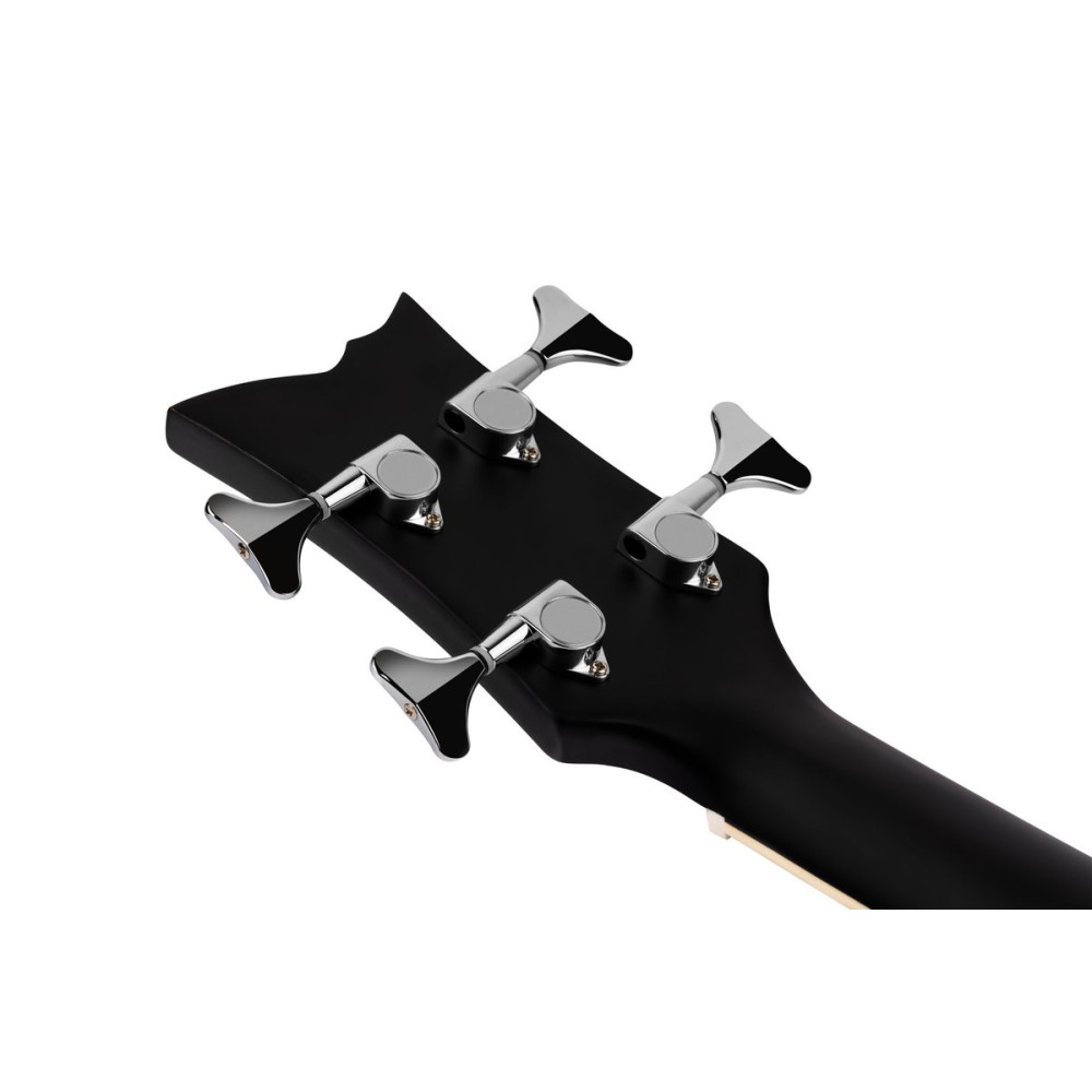 Ortega D7E-SBK-4 Deep Series 7 Medium Scale Acoustic Bass 4 String - Spruce / Mahogany Satin Black