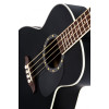 Ortega D7E-SBK-4 Deep Series 7 Medium Scale Acoustic Bass 4 String - Spruce / Mahogany Satin Black