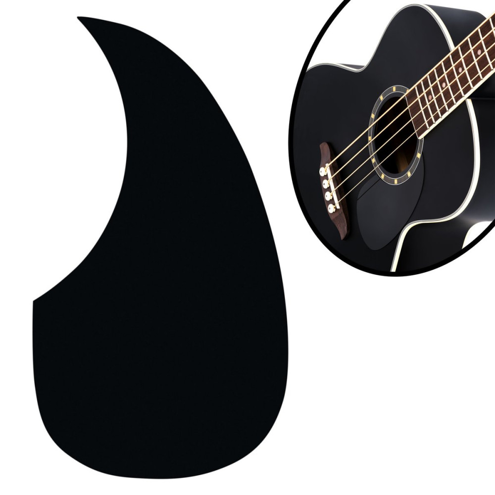Ortega D7E-SBK-4 Deep Series 7 Medium Scale Acoustic Bass 4 String - Spruce / Mahogany Satin Black