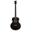 Ortega D7E-SBK-4 Deep Series 7 Medium Scale Acoustic Bass 4 String - Spruce / Mahogany Satin Black