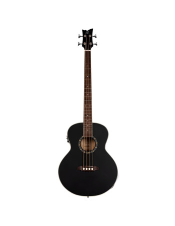 Ortega D7E-SBK-4 Deep Series 7 Medium Scale Acoustic Bass 4 String - Spruce / Mahogany Satin Black