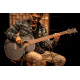 Ortega D7E-SBK-4 Deep Series 7 Medium Scale Acoustic Bass 4 String - Spruce / Mahogany Satin Black