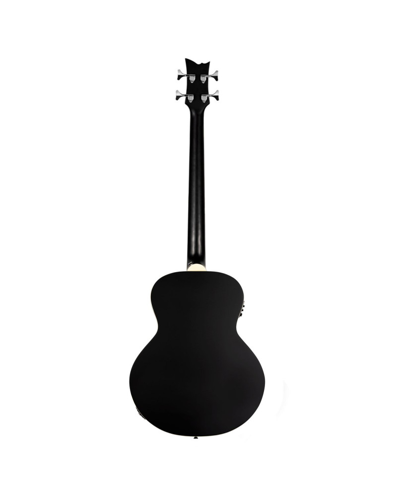 Ortega D7E-SBK-4 Deep Series 7 Medium Scale Acoustic Bass 4 String - Spruce / Mahogany Satin Black