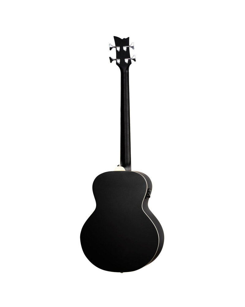 Ortega D7E-SBK-4 Deep Series 7 Medium Scale Acoustic Bass 4 String - Spruce / Mahogany Satin Black