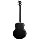 Ortega D7E-SBK-4 Deep Series 7 Medium Scale Acoustic Bass 4 String - Spruce / Mahogany Satin Black