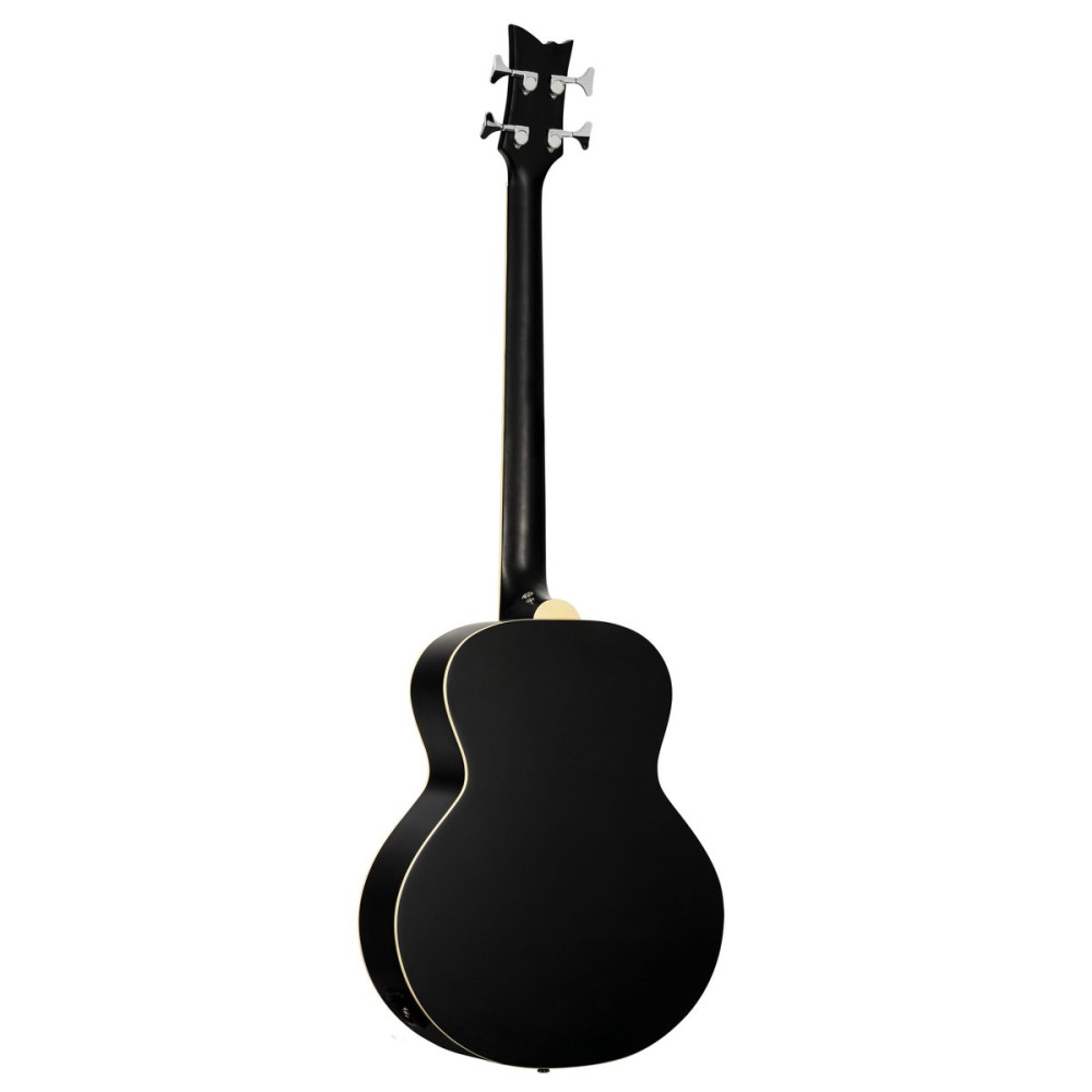 Ortega D7E-SBK-4 Deep Series 7 Medium Scale Acoustic Bass 4 String - Spruce / Mahogany Satin Black