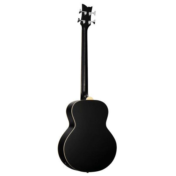 Ortega D7E-SBK-4 Deep Series 7 Medium Scale Acoustic Bass 4 String - Spruce / Mahogany Satin Black