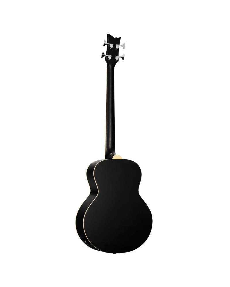 Ortega D7E-SBK-4 Deep Series 7 Medium Scale Acoustic Bass 4 String - Spruce / Mahogany Satin Black