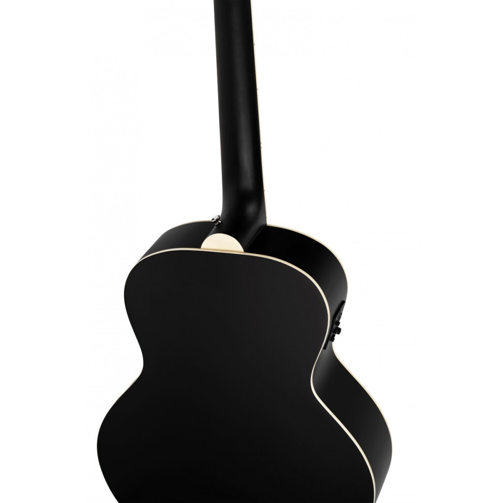 Ortega D7E-SBK-4 Deep Series 7 Medium Scale Acoustic Bass 4 String - Spruce / Mahogany Satin Black