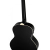 Ortega D7E-SBK-4 Deep Series 7 Medium Scale Acoustic Bass 4 String - Spruce / Mahogany Satin Black